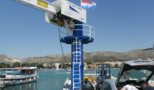 PŠU BANJ - TROGIR - columne console crane for yachts safe working load 8 tons