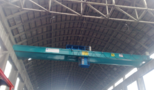 SISECAM SODA - LUKAVAC - double girder PROCESS overhead bridge cranes with hydraulic grab load capacity 8 tons